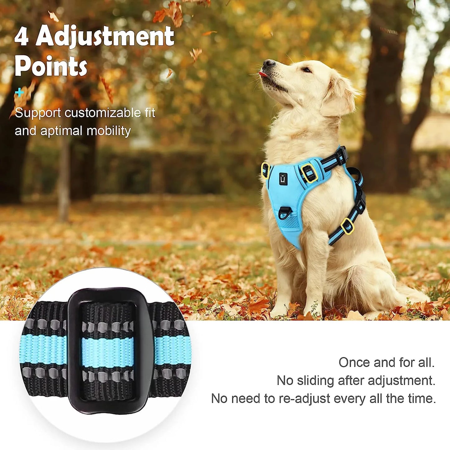Adjustable No-Pull Dog Training Harness