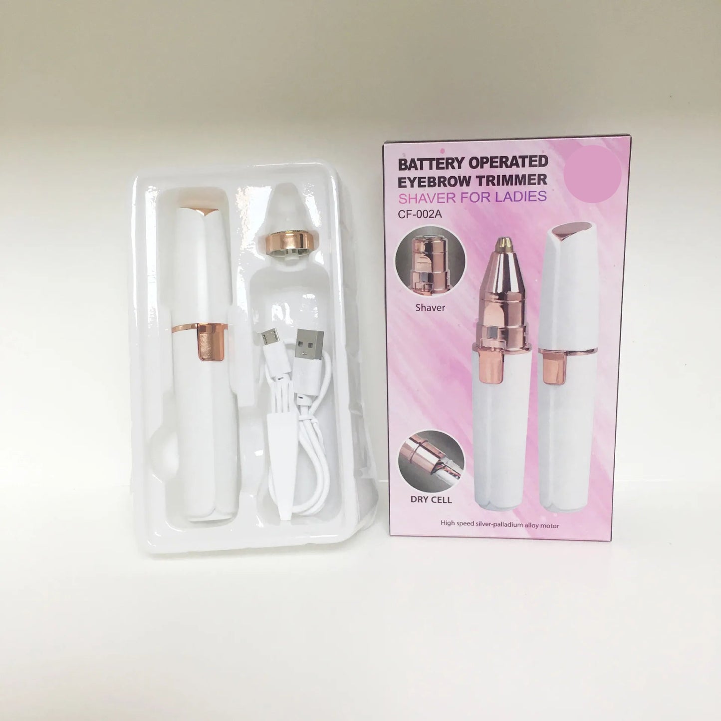 Portable 2-IN-1 Electric Epilator & Eyebrow Trimmer