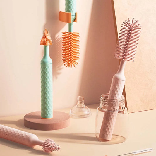Electric Silicone Bottle Brush Set