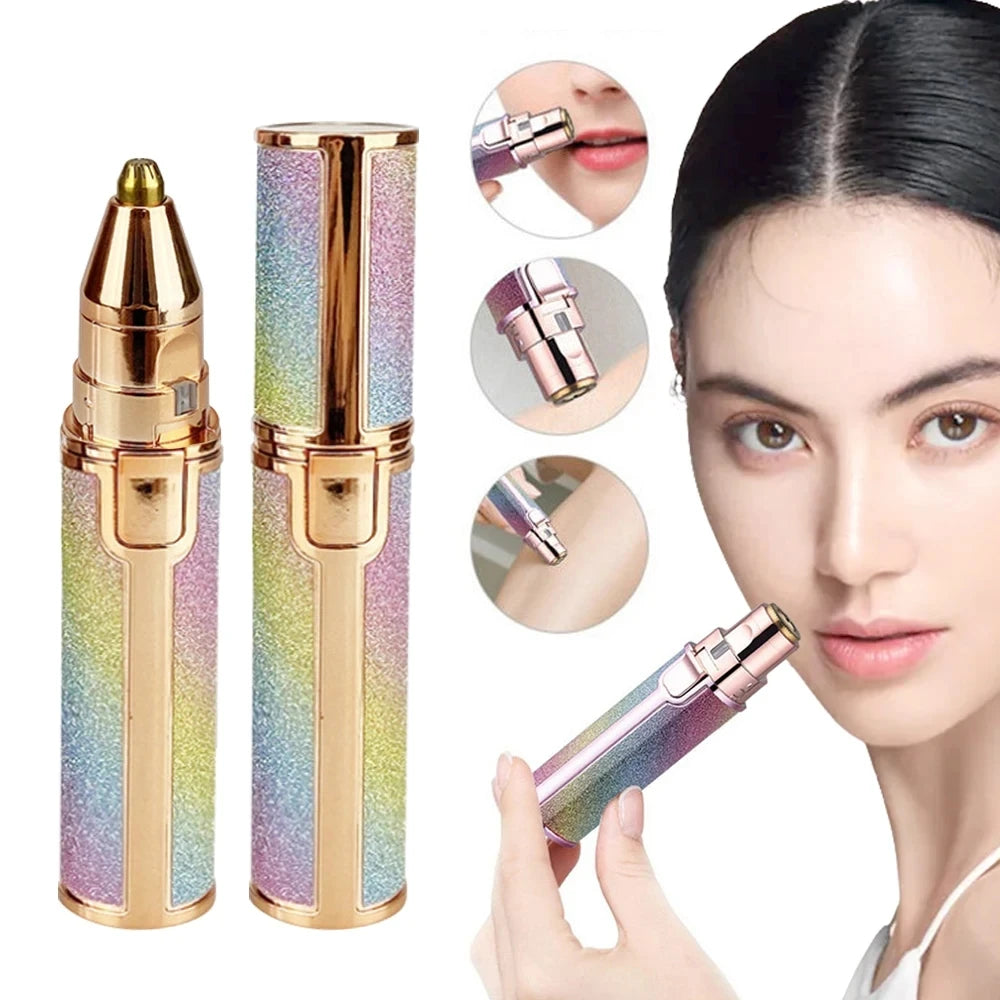 Portable 2-IN-1 Electric Epilator & Eyebrow Trimmer
