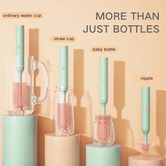 Electric Silicone Bottle Brush Set